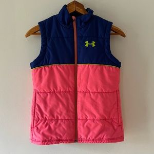 Under Armour Cold Gear Winter Vest, sz Small, color block,‎ outdoor, snow, ski